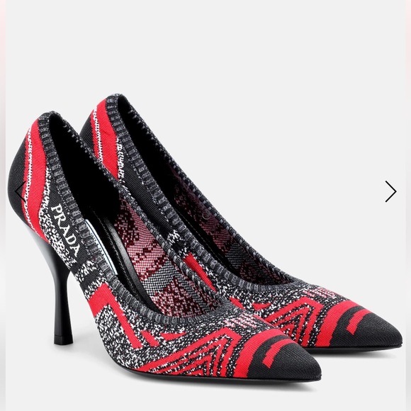 PRADA stretch-knit pumps 3.5” heels, original box everything included almost new - Picture 1 of 15